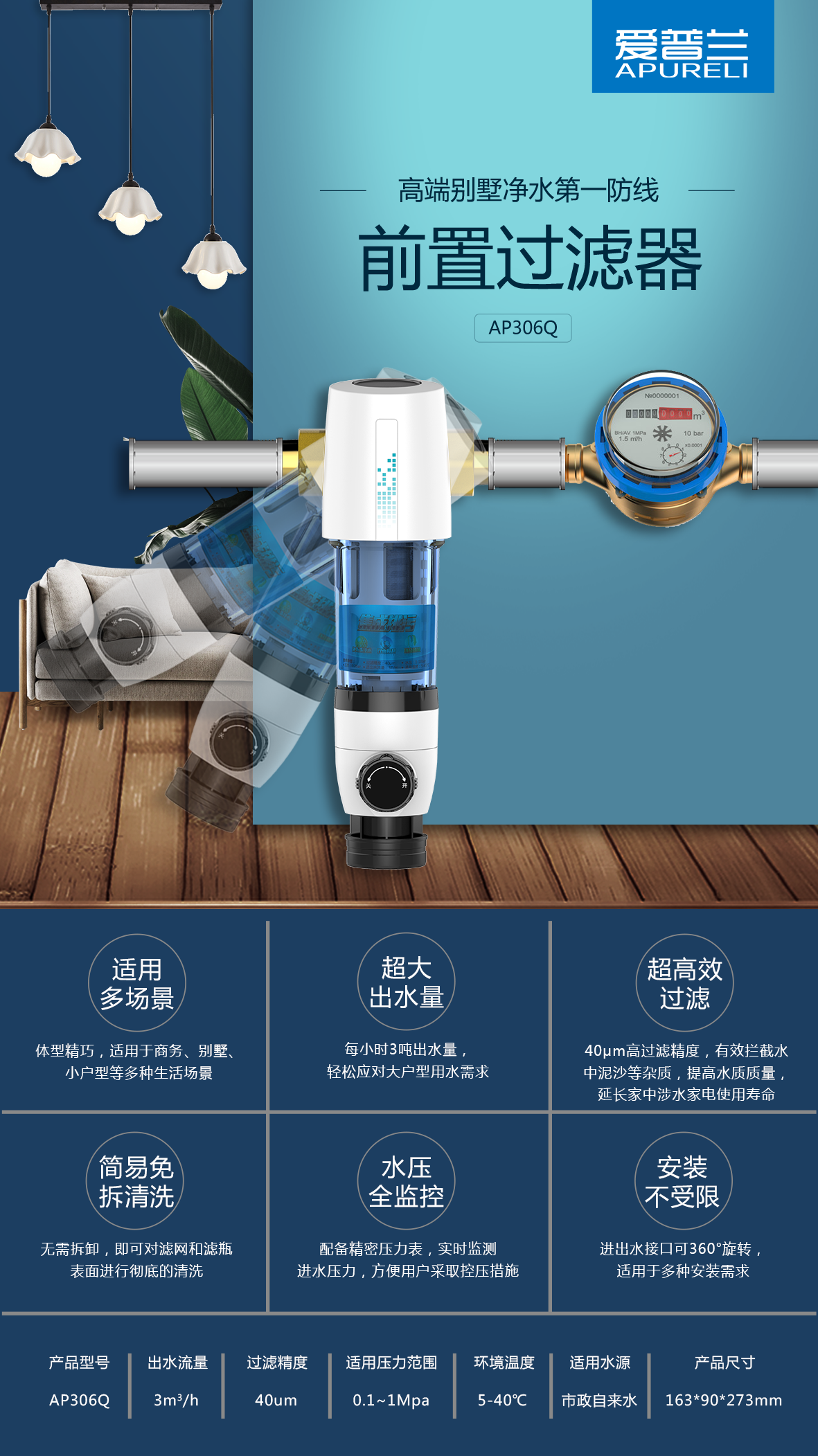 20180821一頁紙產(chǎn)品介紹-AP306Q新款前置過濾器